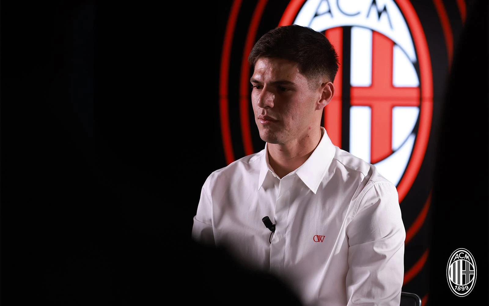 Retrato de Marco Pellegrino durante su etapa en AC Milan